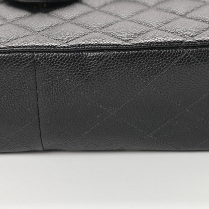 Chanel Caviar Quilted Jumbo Single Flap Black 13 of 14