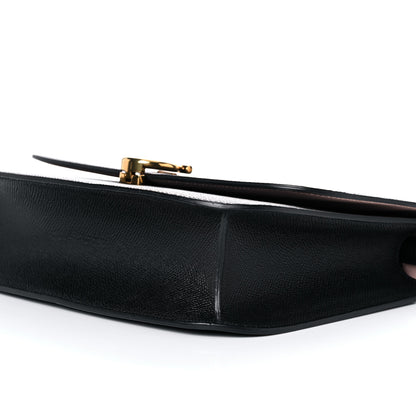 Salvatore Ferragamo Hammered Calfskin Round Gancini Crossbody Bag Black 8 of 8