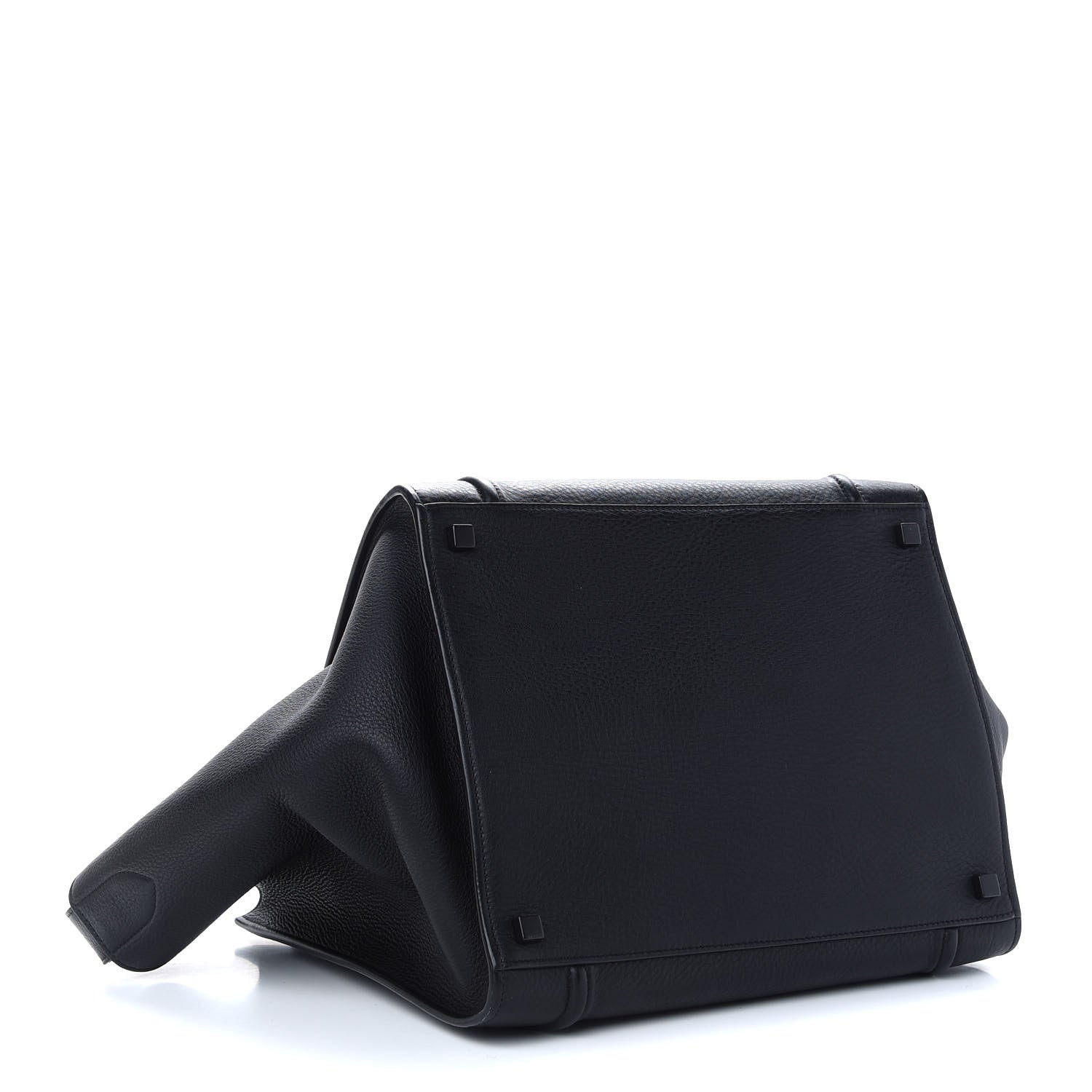 Celine Supple Calfskin Medium Phantom Luggage Black 4 of 9
