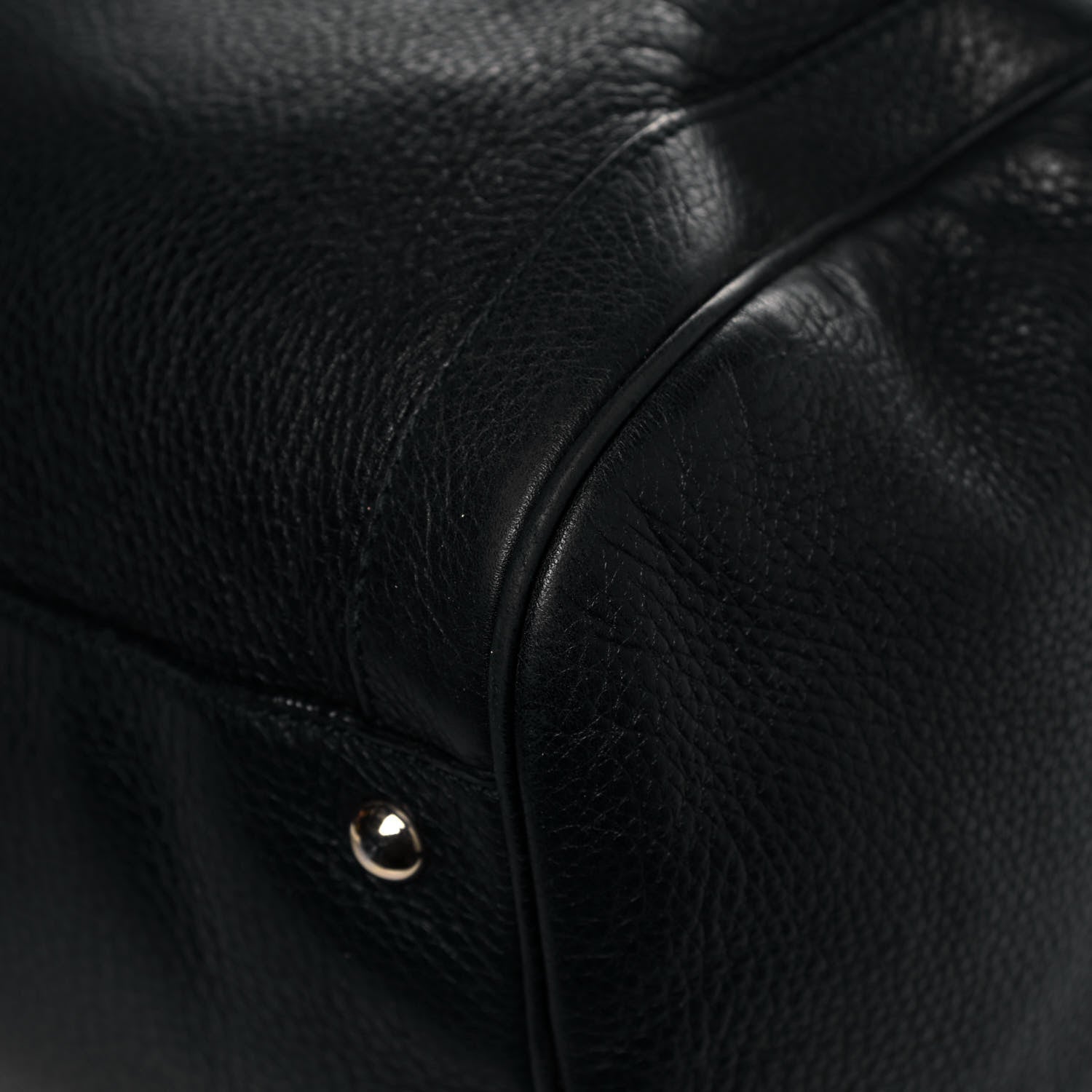 Gucci Pebbled Calfskin Medium Soho Boston Black 12 of 17