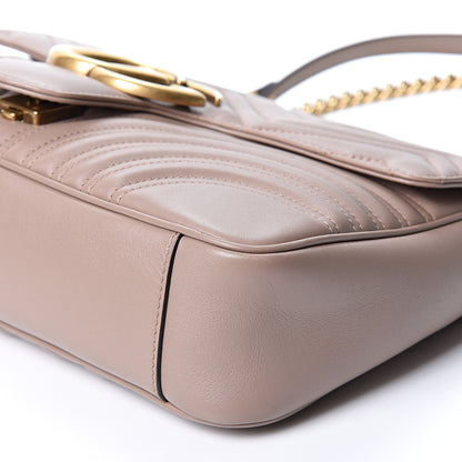 Gucci Calfskin Matelasse Medium GG Marmont Shoulder Bag Porcelain Rose 9 of 9