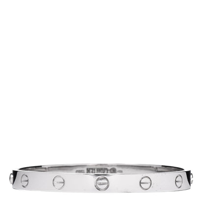Cartier 18K White Gold LOVE Bracelet 17 3 of 6
