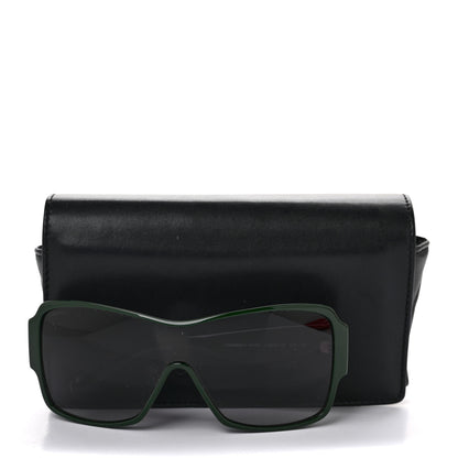 Chanel Acetate Shield Sunglasses 5449 Dark Green 9 of 9