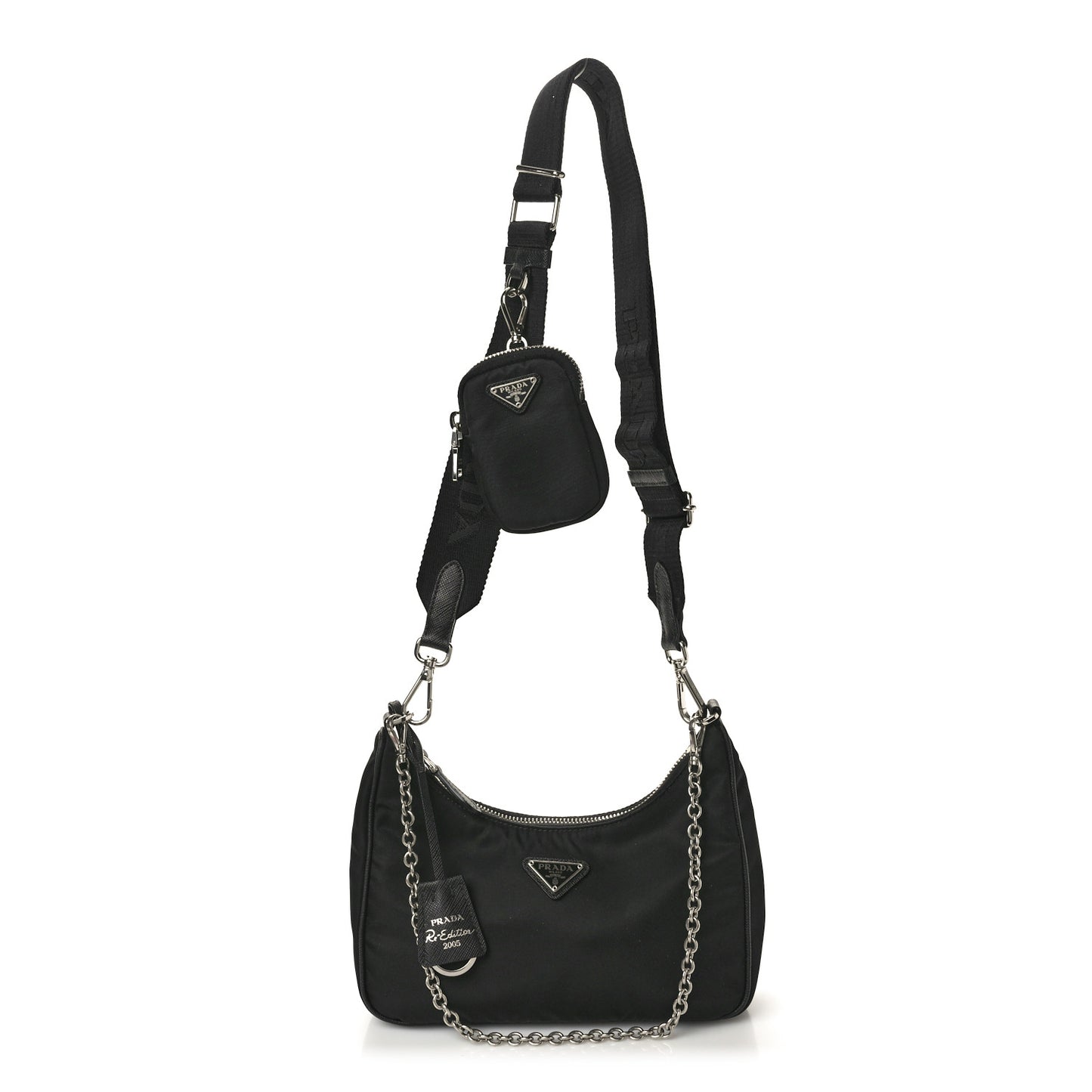 Nylon Re-Edition 2005 Shoulder Bag Black