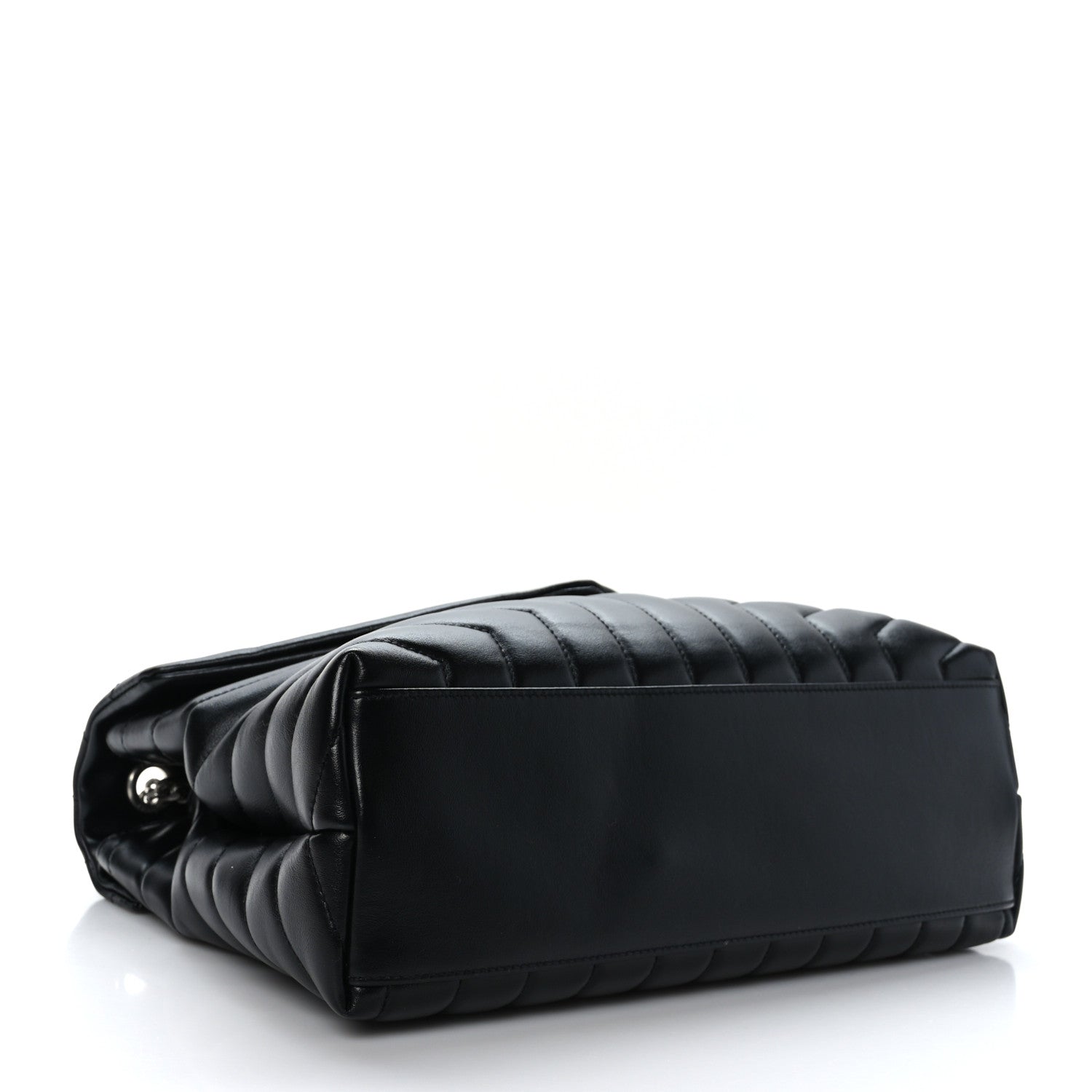 Saint Laurent Calfskin Y Quilted Monogram Medium Loulou Chain Satchel Black 5 of 9