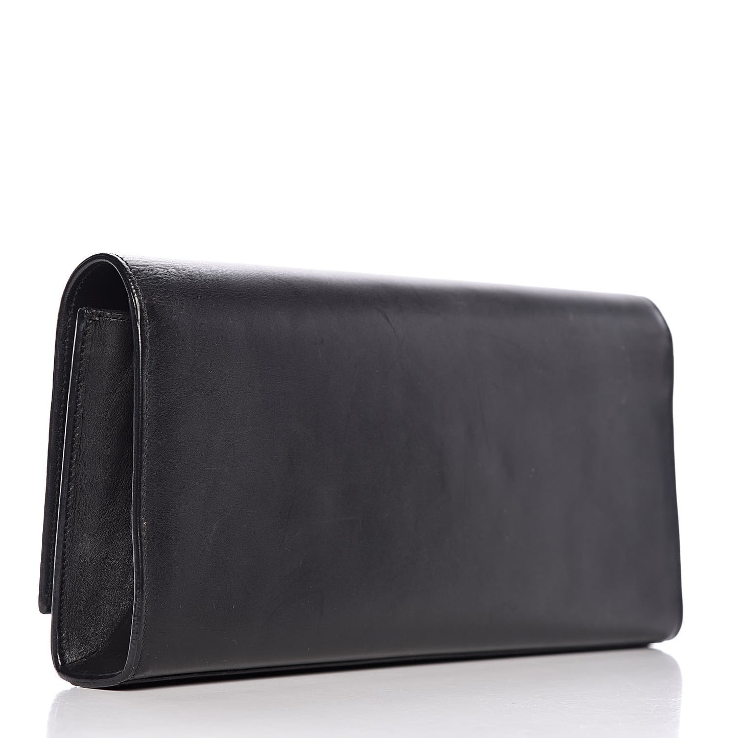 Calfskin Classic Monogram Tassel Clutch Black