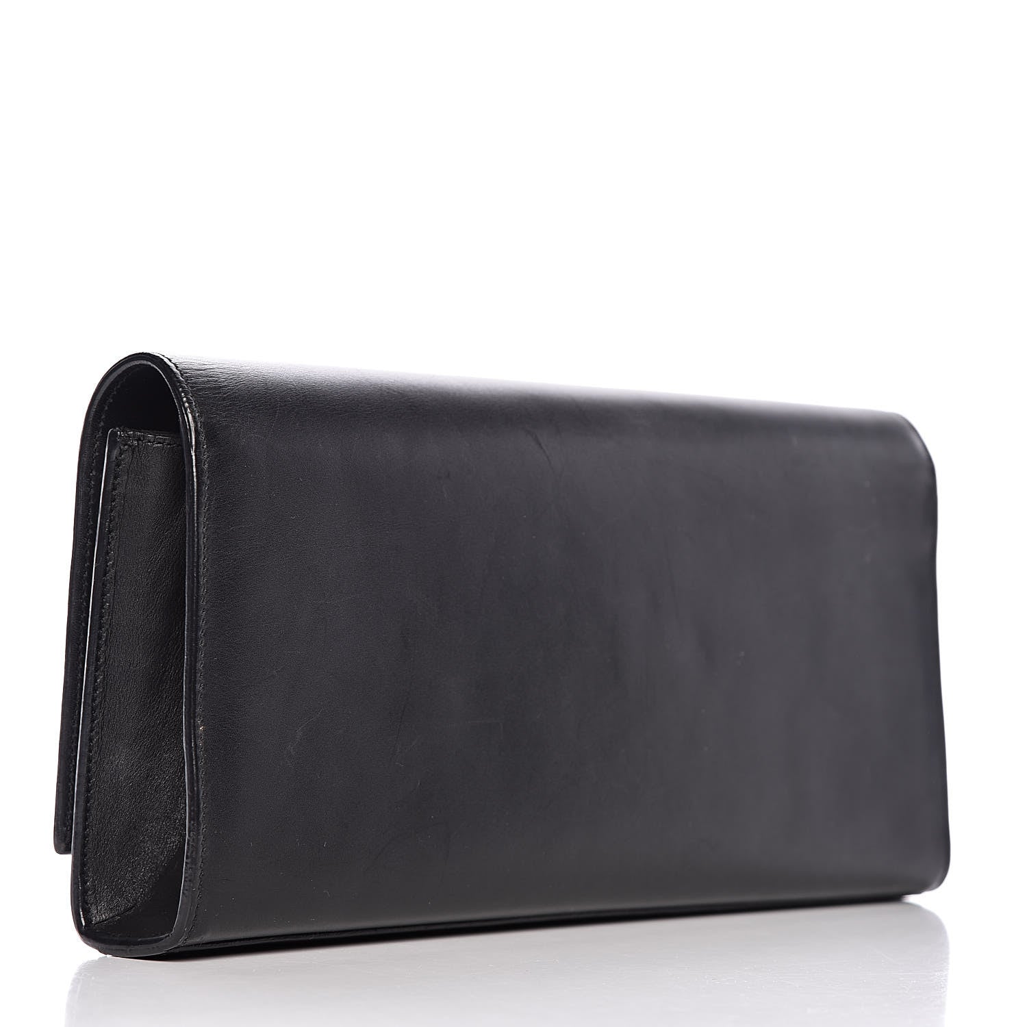 Saint Laurent Calfskin Classic Monogram Tassel Clutch Black 3 of 19
