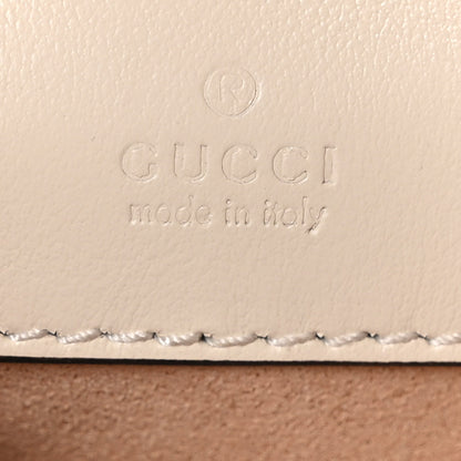 Gucci Calfskin Matelasse Mini GG Marmont Crossbody Bag White 7 of 10