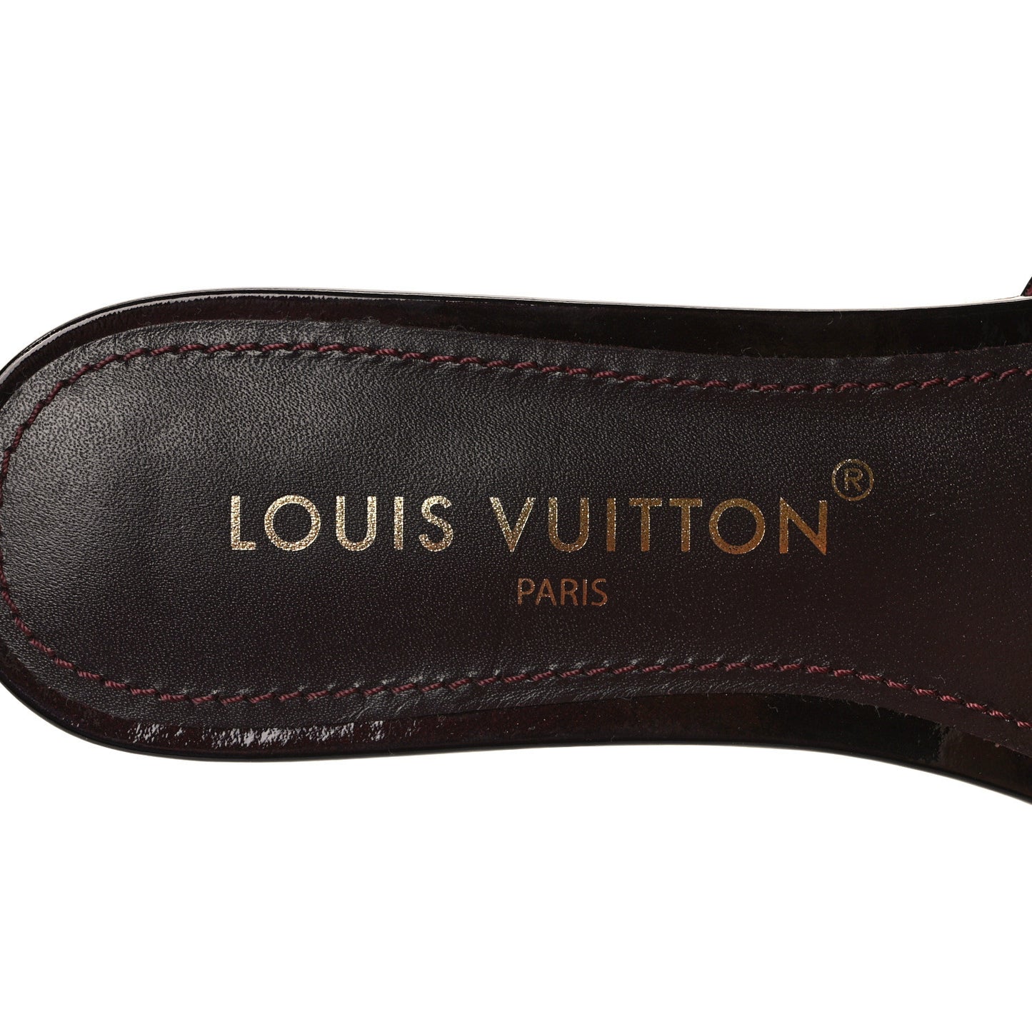 Patent Twist Flat Mules 39 Burgundy