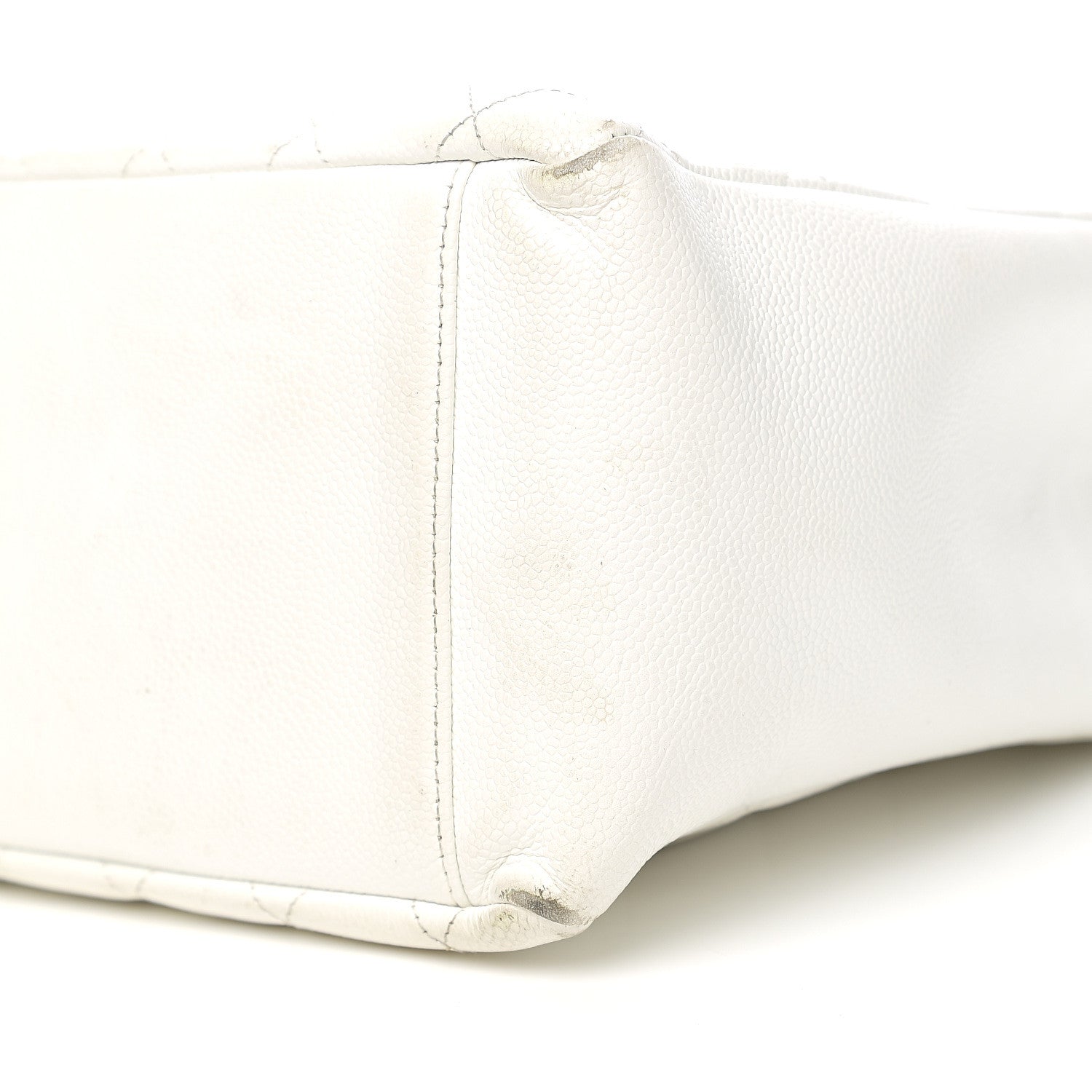 Chanel Caviar Quilted Grand Shopping Tote GST White 20 of 23