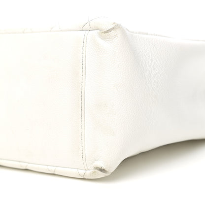 Chanel Caviar Quilted Grand Shopping Tote GST White 20 of 23