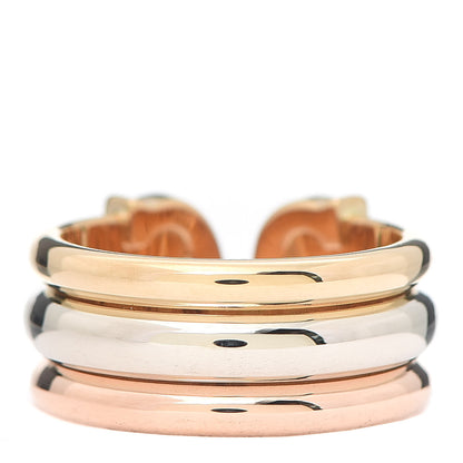 Cartier 18K Pink Yellow White Gold C De Ring 50 5.25 3 of 5