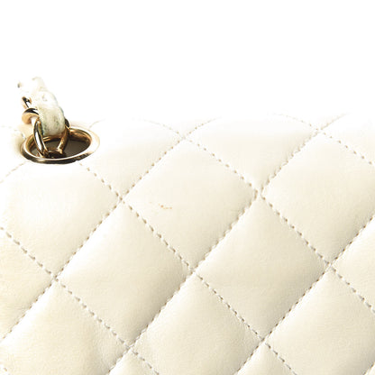 Chanel Lambskin Quilted Mini Square Flap White 29 of 31