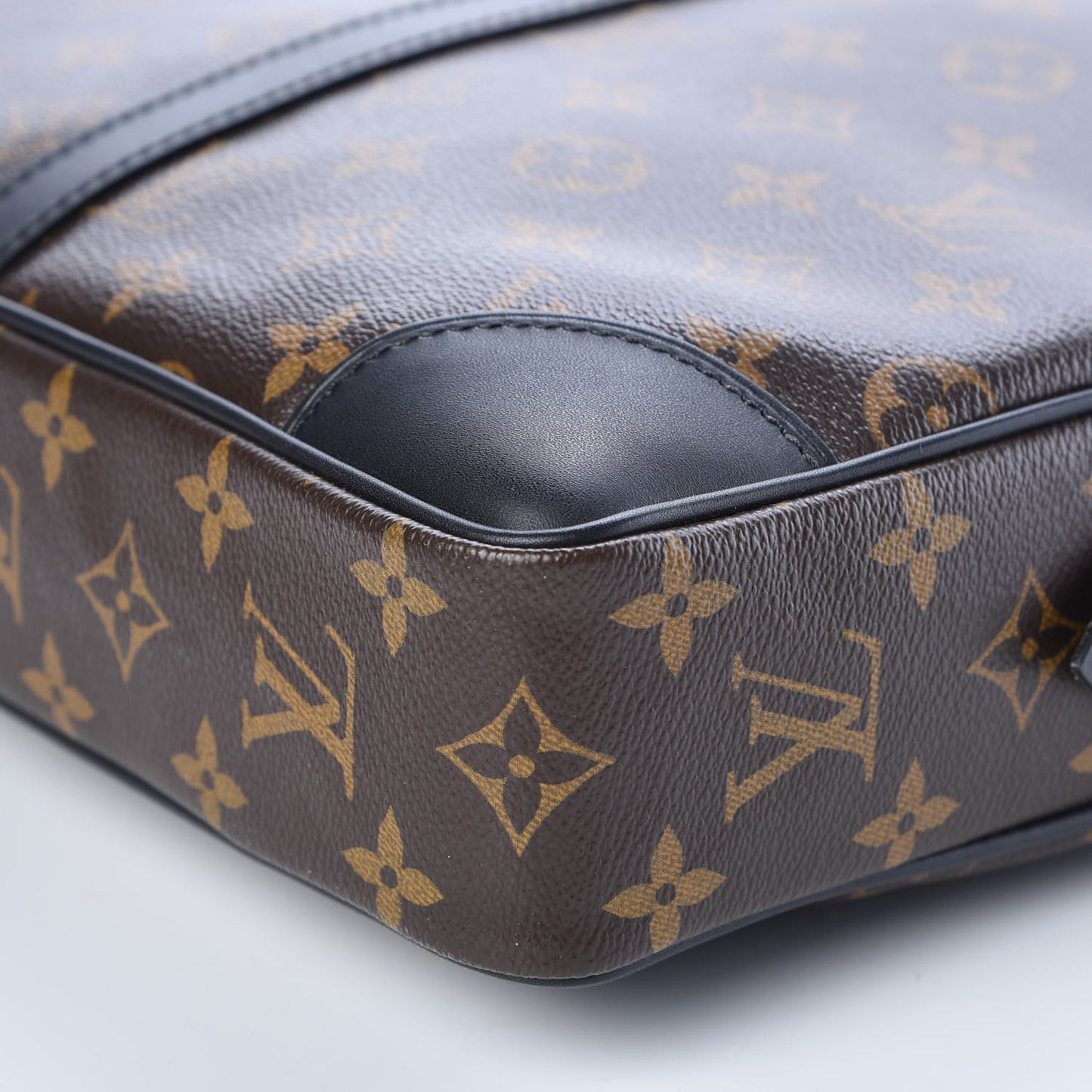 Monogram Macassar Porte Documents Voyage Soft Briefcase