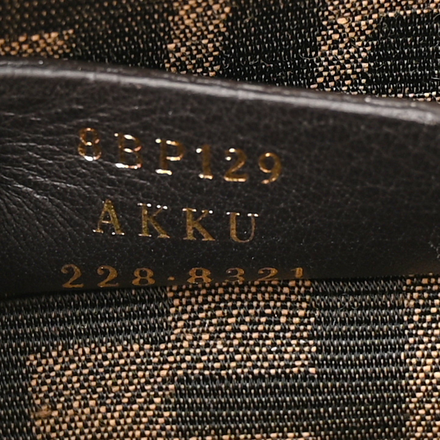 Shiny Nappa Snakeskin Small Fendi First Nuvola Roccia