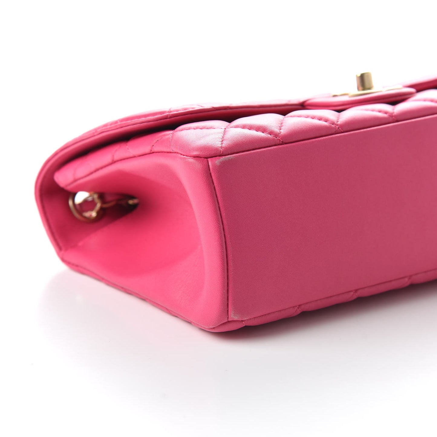 Lambskin Quilted Medium Mademoiselle Chic Flap Pink