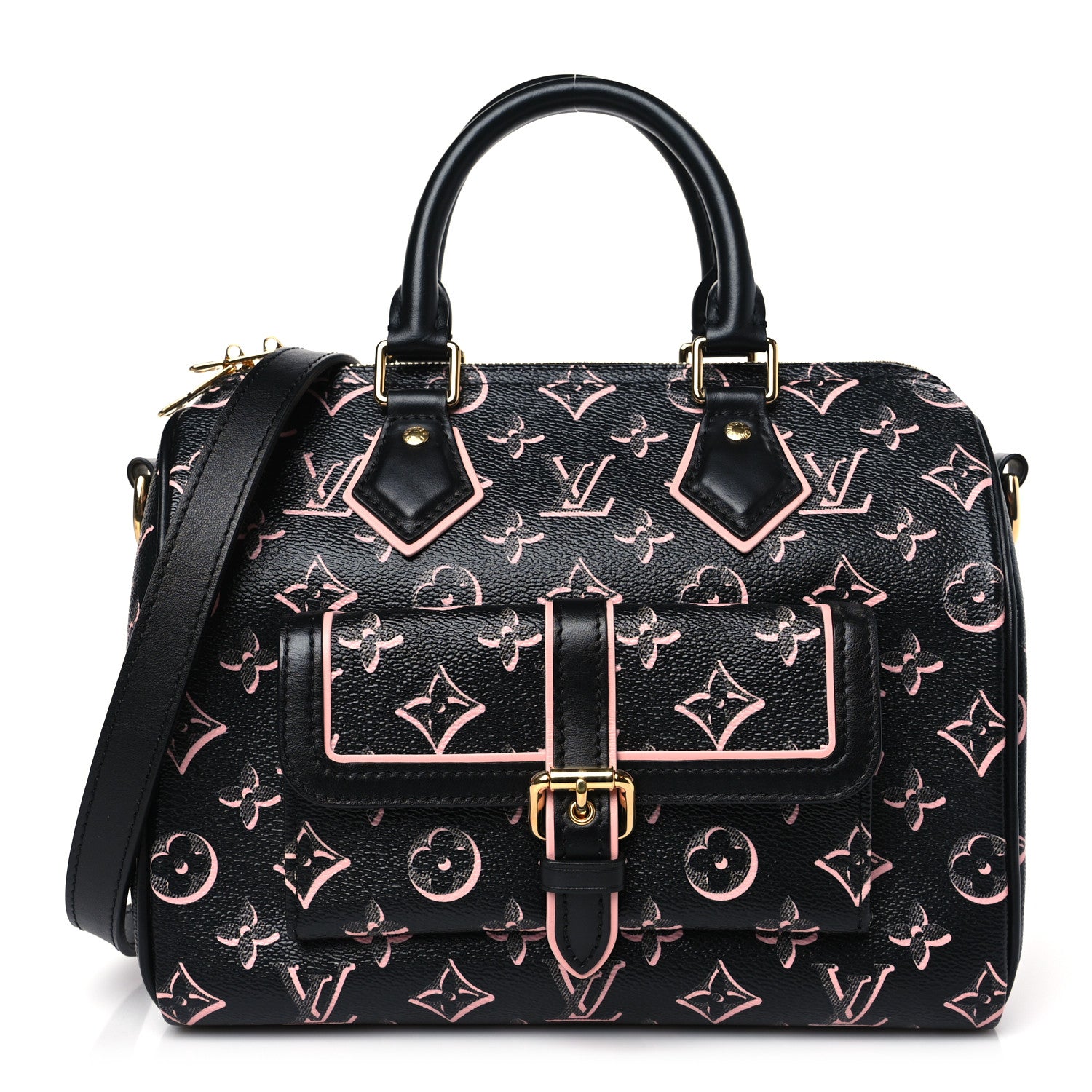 Louis Vuitton Monogram Fall for You Speedy Bandouliere 25 Black 1 of 8