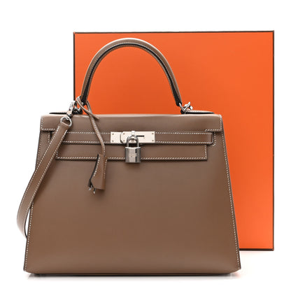 Hermes Tadelakt Kelly Sellier 28 Etoupe 12 of 12