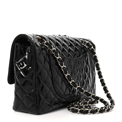 Chanel Patent Quilted Secret Label Medium Flap Black 3 of 12
