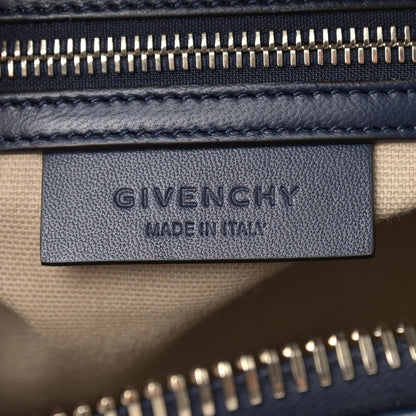 Givenchy Calfskin Crocodile Embossed Small Antigona Deep Blue 6 of 9