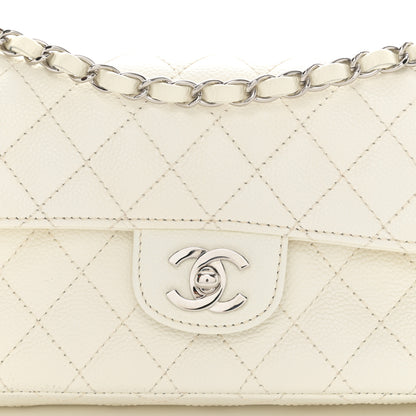 Chanel Caviar Quilted East West Flap White 8 of 13