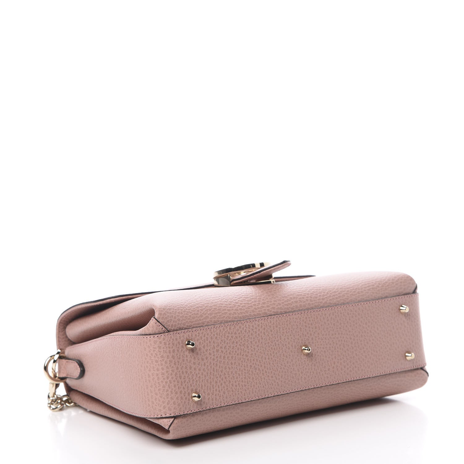 Gucci Dollar Calfskin Interlocking G Top Handle Shoulder Bag Soft Pink 4 of 10