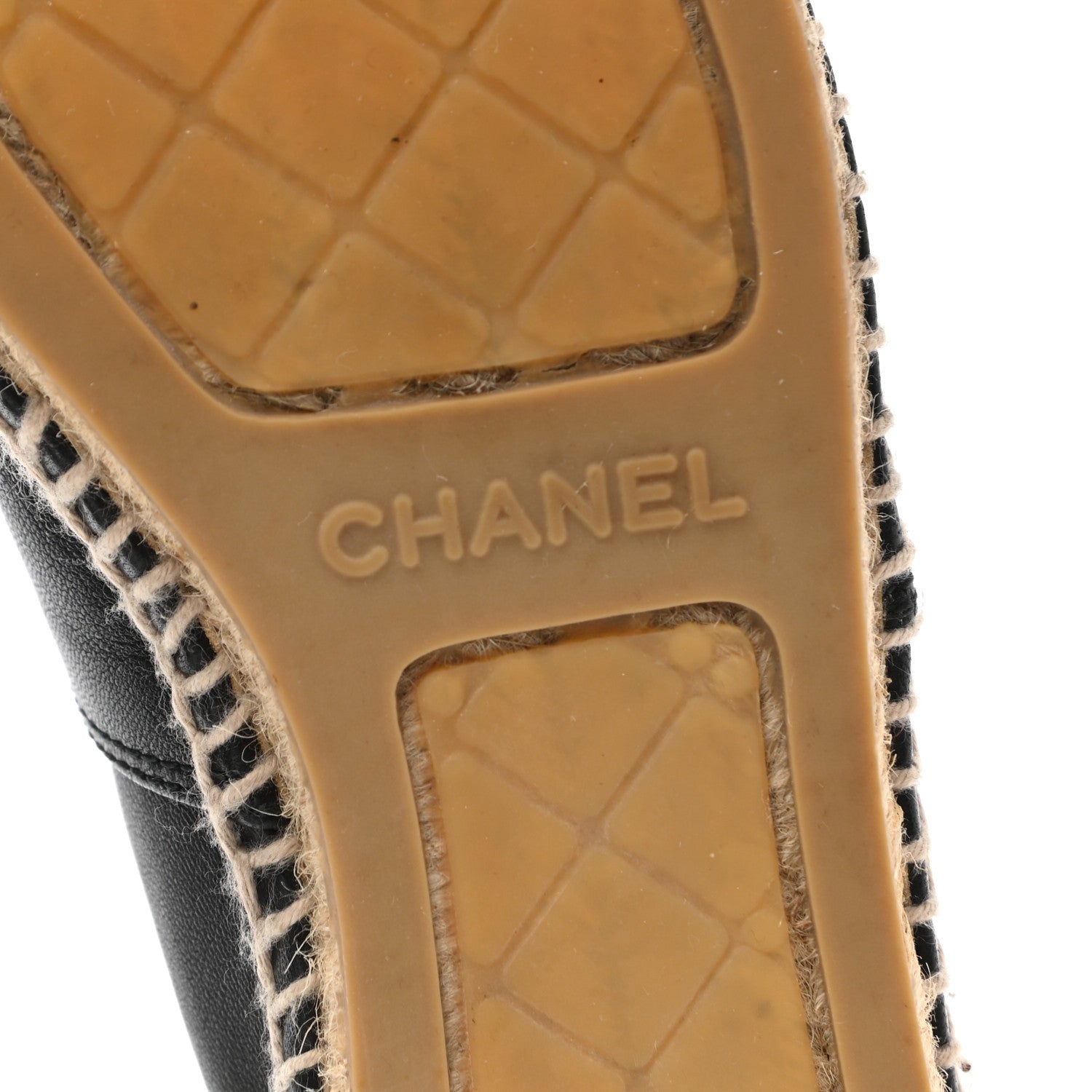 Chanel Lambskin CC Espadrilles 36 Black 6 of 8