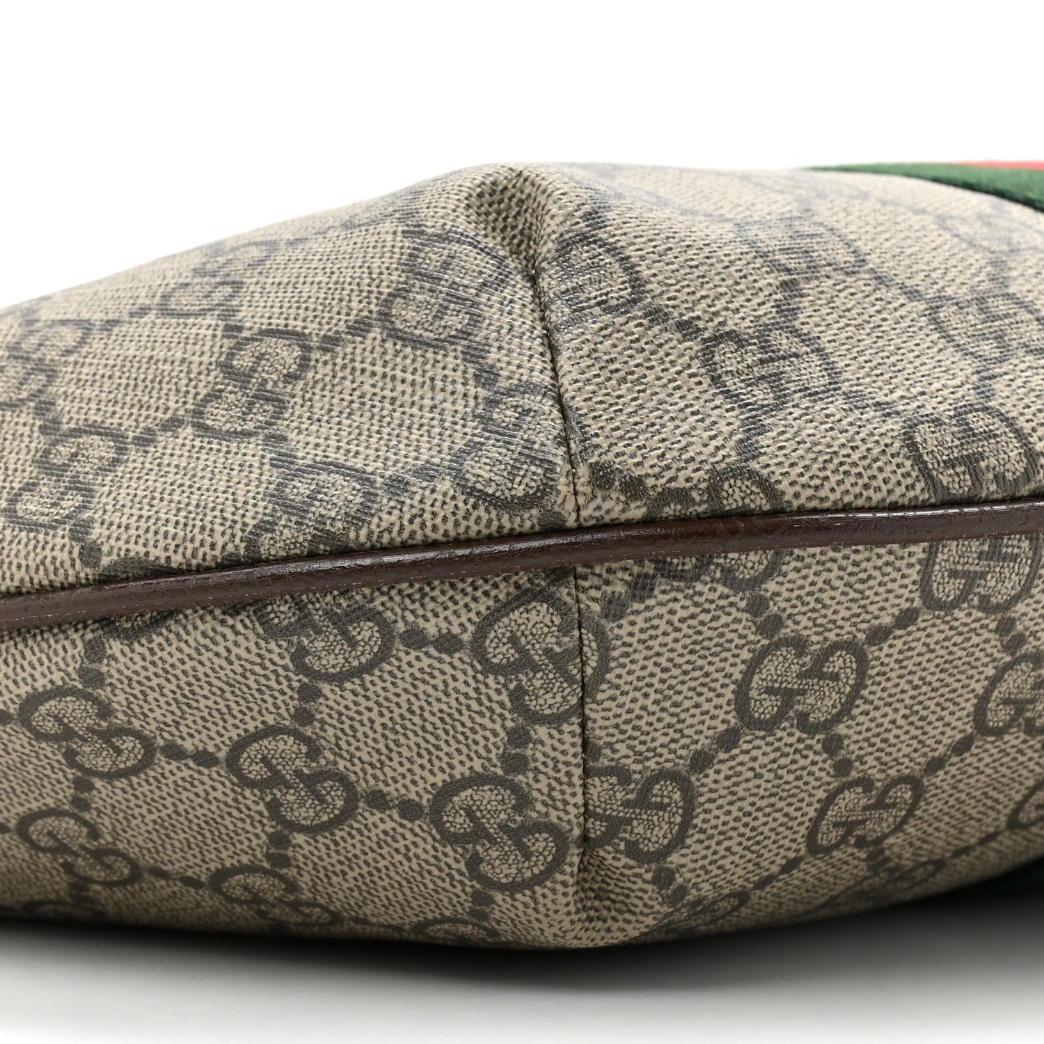 Gucci GG Supreme Monogram Web Small Ophidia Half Moon Hobo Brown 10 of 11