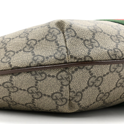 Gucci GG Supreme Monogram Web Small Ophidia Half Moon Hobo Brown 10 of 11