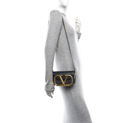 Valentino Garavani Calfskin Small Supervee Crossbody Bag Black 2 of 9