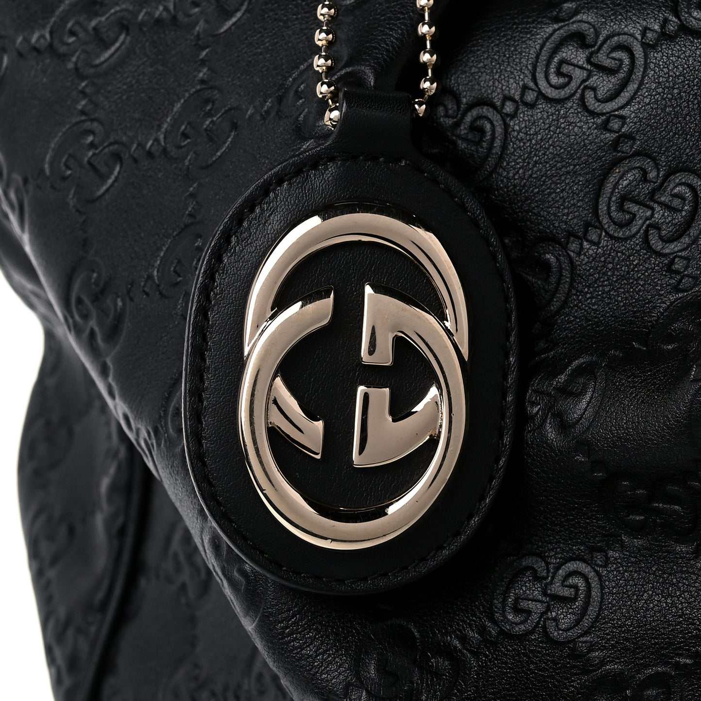 Guccissima Large Sukey Tote Black