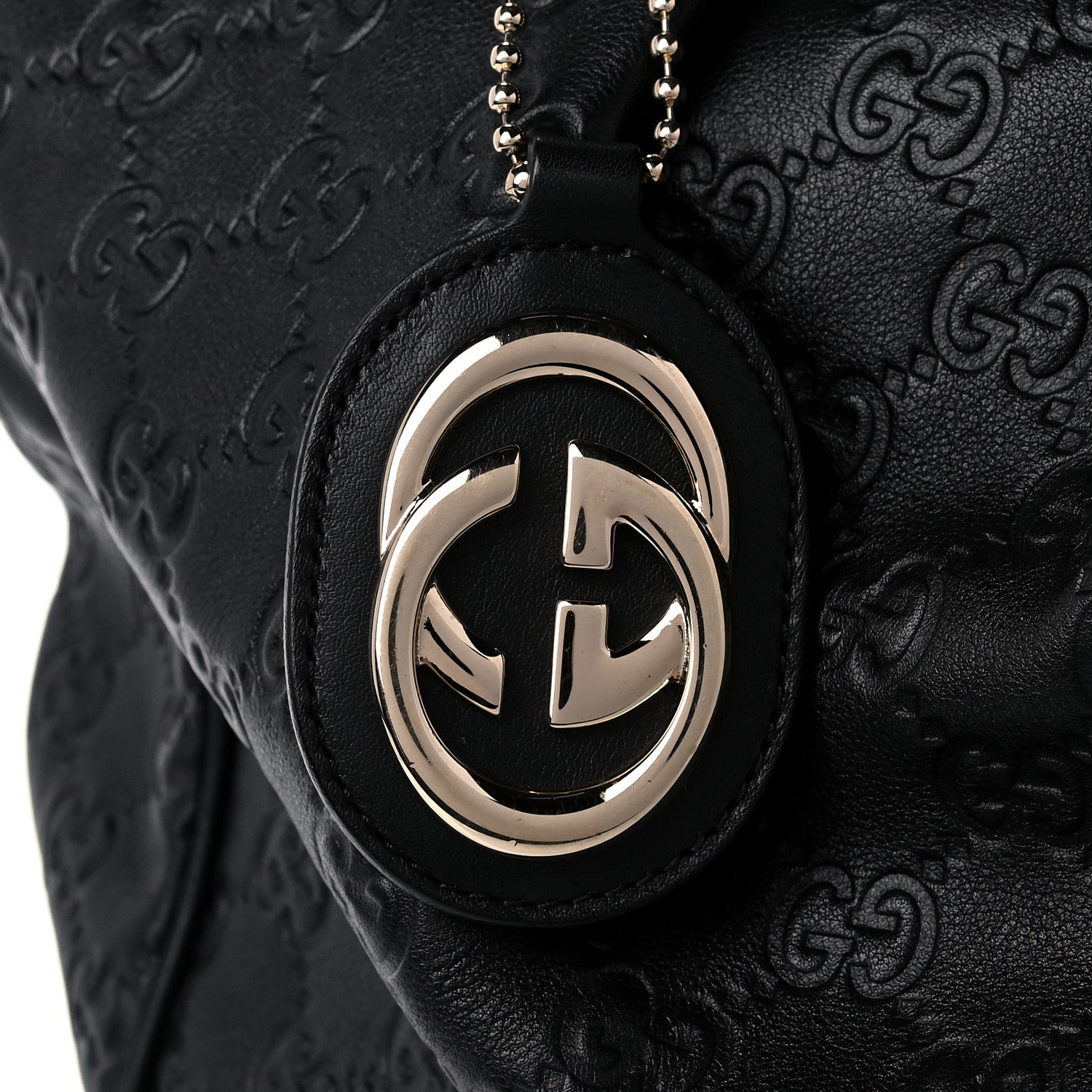 Gucci Guccissima Large Sukey Tote Black 12 of 13