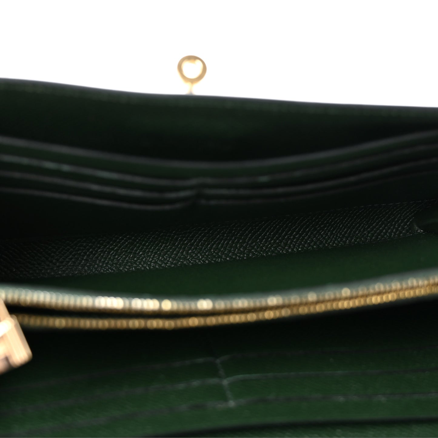 Epsom Kelly Longue Wallet Vert Anglais