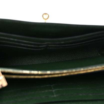 Hermes Epsom Kelly Longue Wallet Vert Anglais 5 of 10