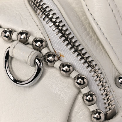 Alexander Wang Calfskin Studded Mini Rockie White Rodium Hardware 12 of 16