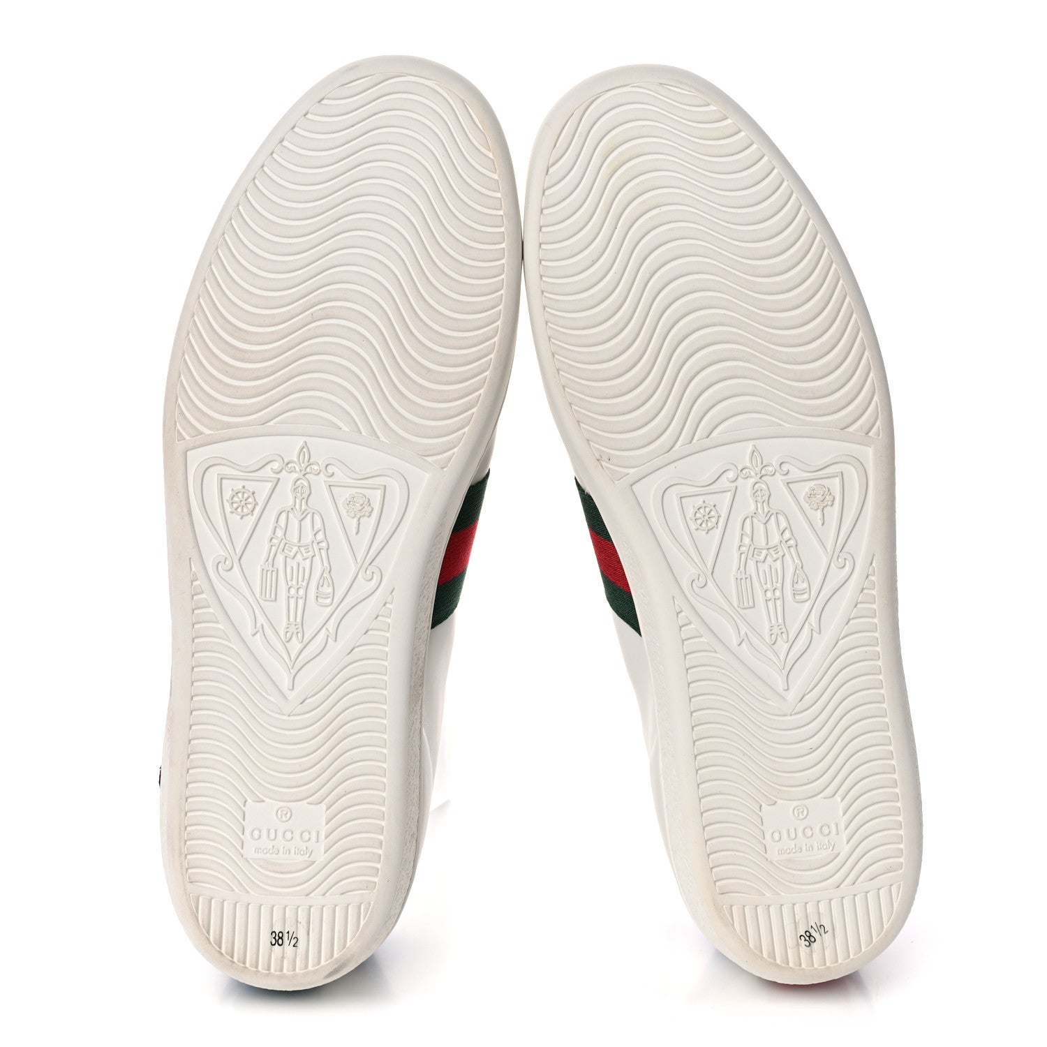 Gucci Calfskin Web Floral Embroidered Womens Ace Sneakers 38.5 White 5 of 10