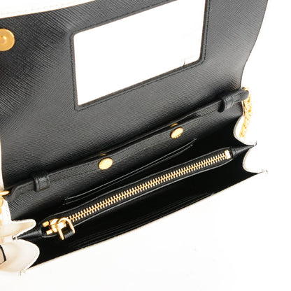 Prada Saffiano Lux Crossbody Bag Bianco 5 of 7