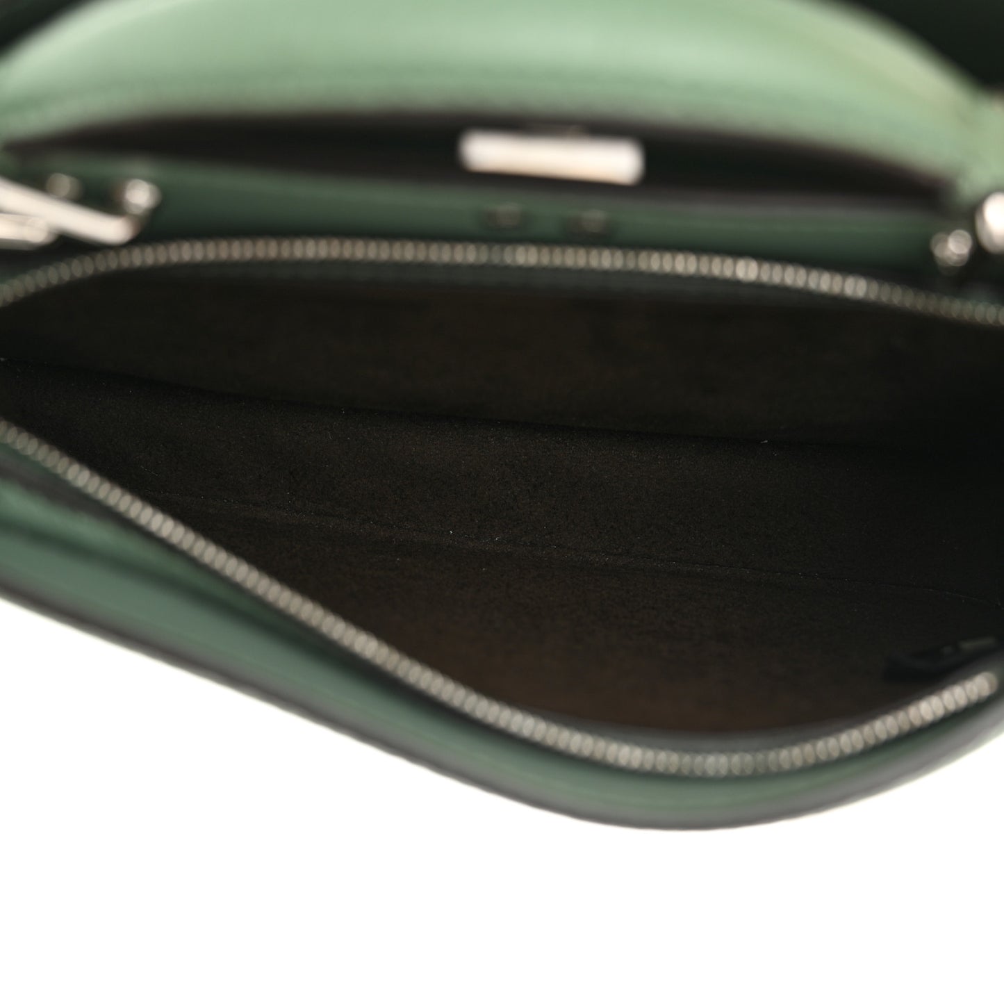 Cuoio Romano Vitello Cover Bi-Color Peekaboo I See U X Cross Satchel Green Island Maya
