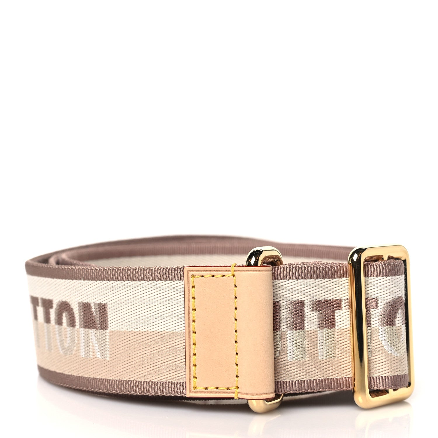 Louis Vuitton Jacquard Neverfull BB Shoulder Strap Beige Brown 2 of 3