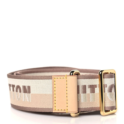 Louis Vuitton Jacquard Neverfull BB Shoulder Strap Beige Brown 2 of 3