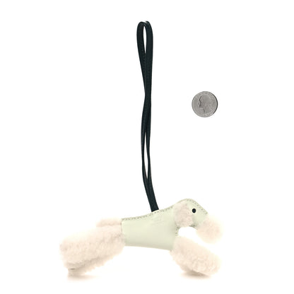 Hermes Milo Lambskin Shearling Budy Charm Vert Fizz 3 of 8