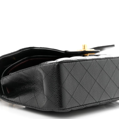Chanel Caviar Quilted Small Double Flap Black 9 of 10