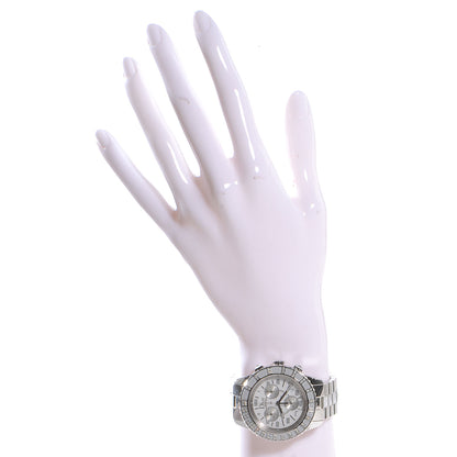 Christian Dior Stainless Steel Diamond Christal Chronograph Watch White 2 of 6
