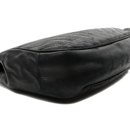Chanel Lambskin Chevron Quilted Tote Black 8 of 9