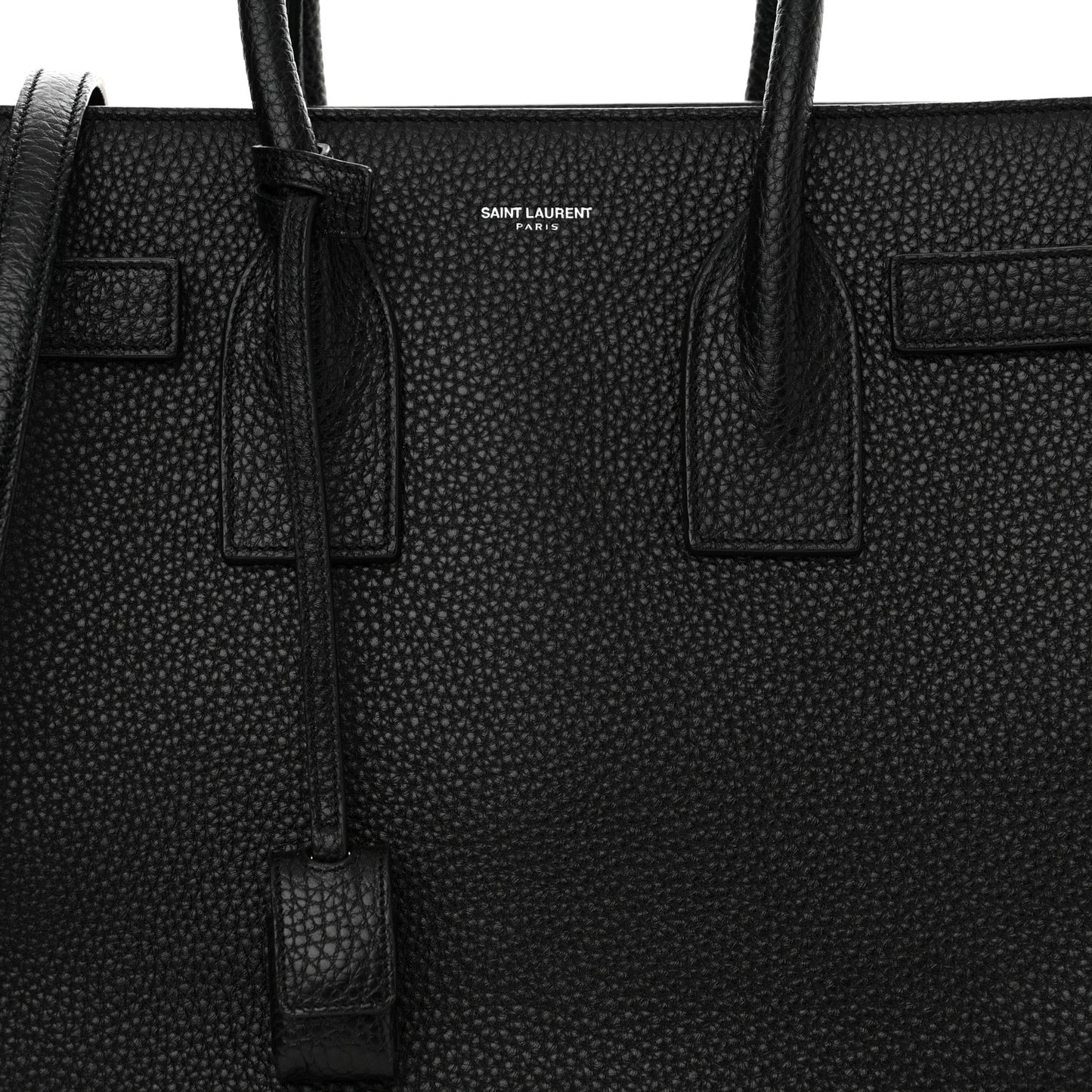 Grained Calfskin Small Sac De Jour Black