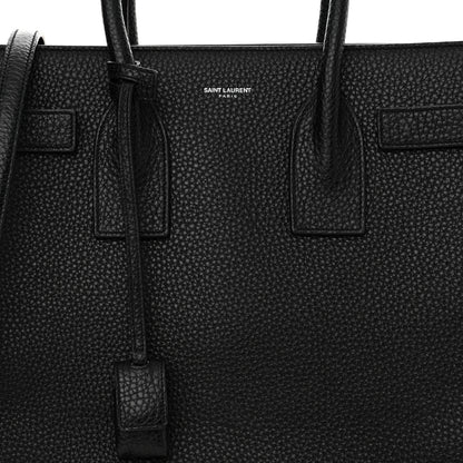 Saint Laurent Grained Calfskin Small Sac De Jour Black 8 of 11