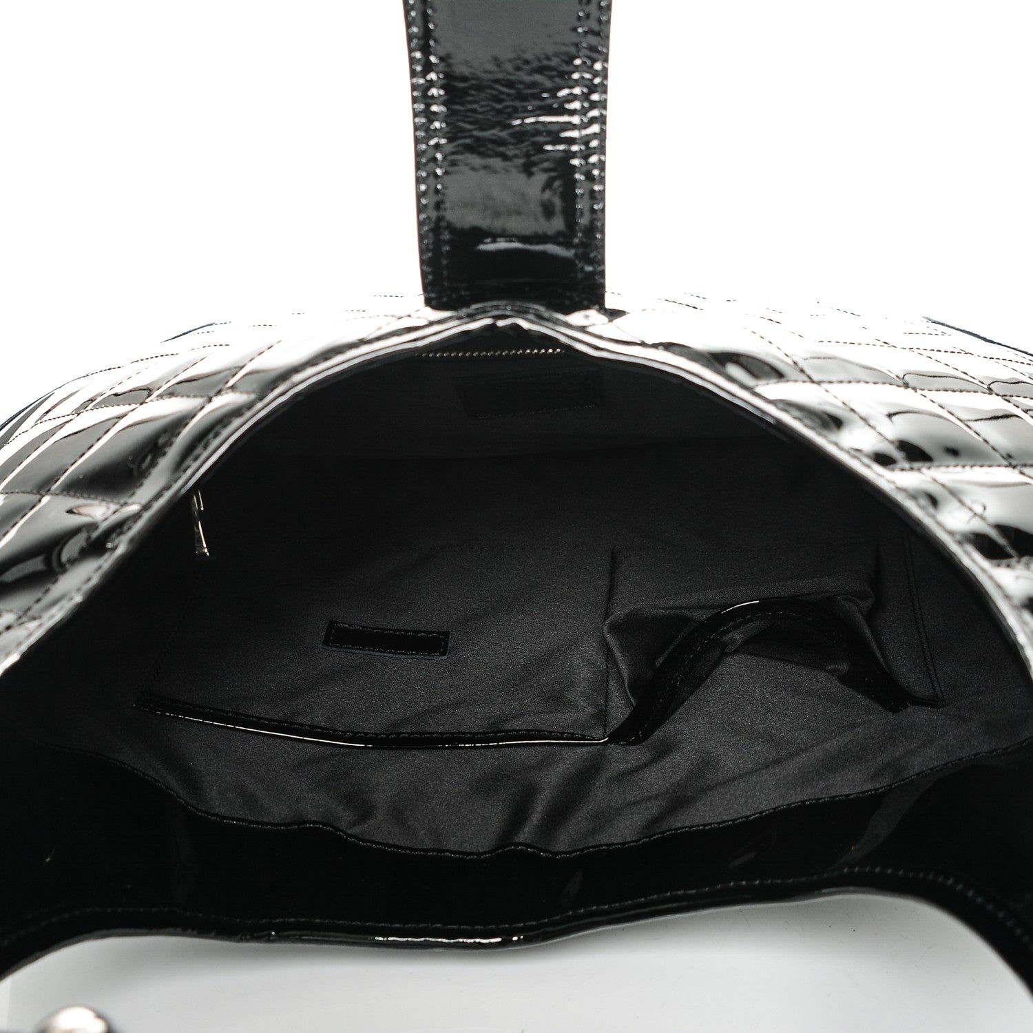 Burberry Patent Quilted Brook Hobo Black 5 of 7
