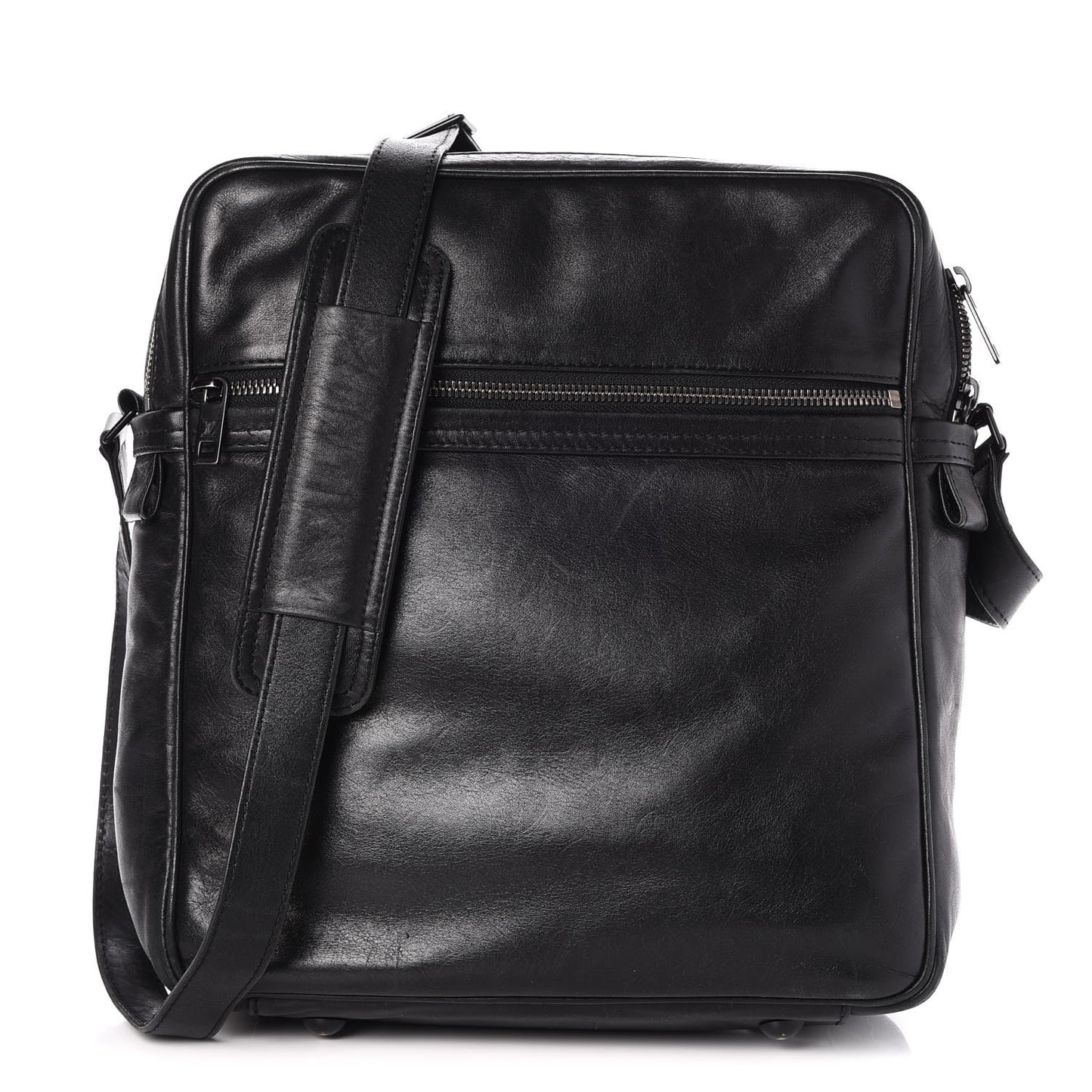Calfskin Monogram Messenger Black