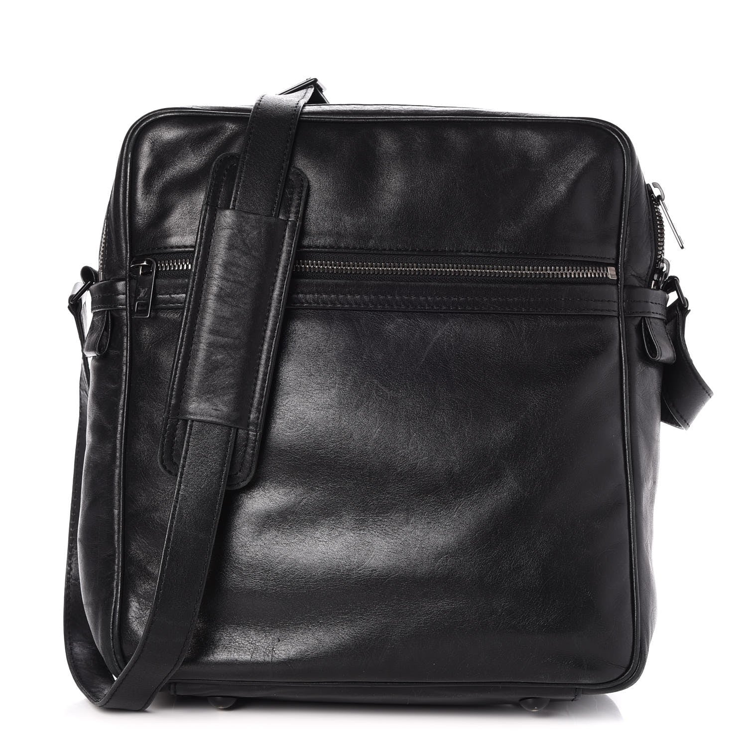 Louis Vuitton Calfskin Monogram Messenger Black 1 of 14