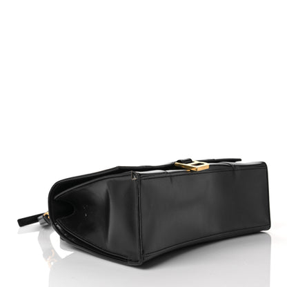 Balenciaga Shiny Box Calfskin Medium Hourglass Top Handle Bag Black 3 of 11